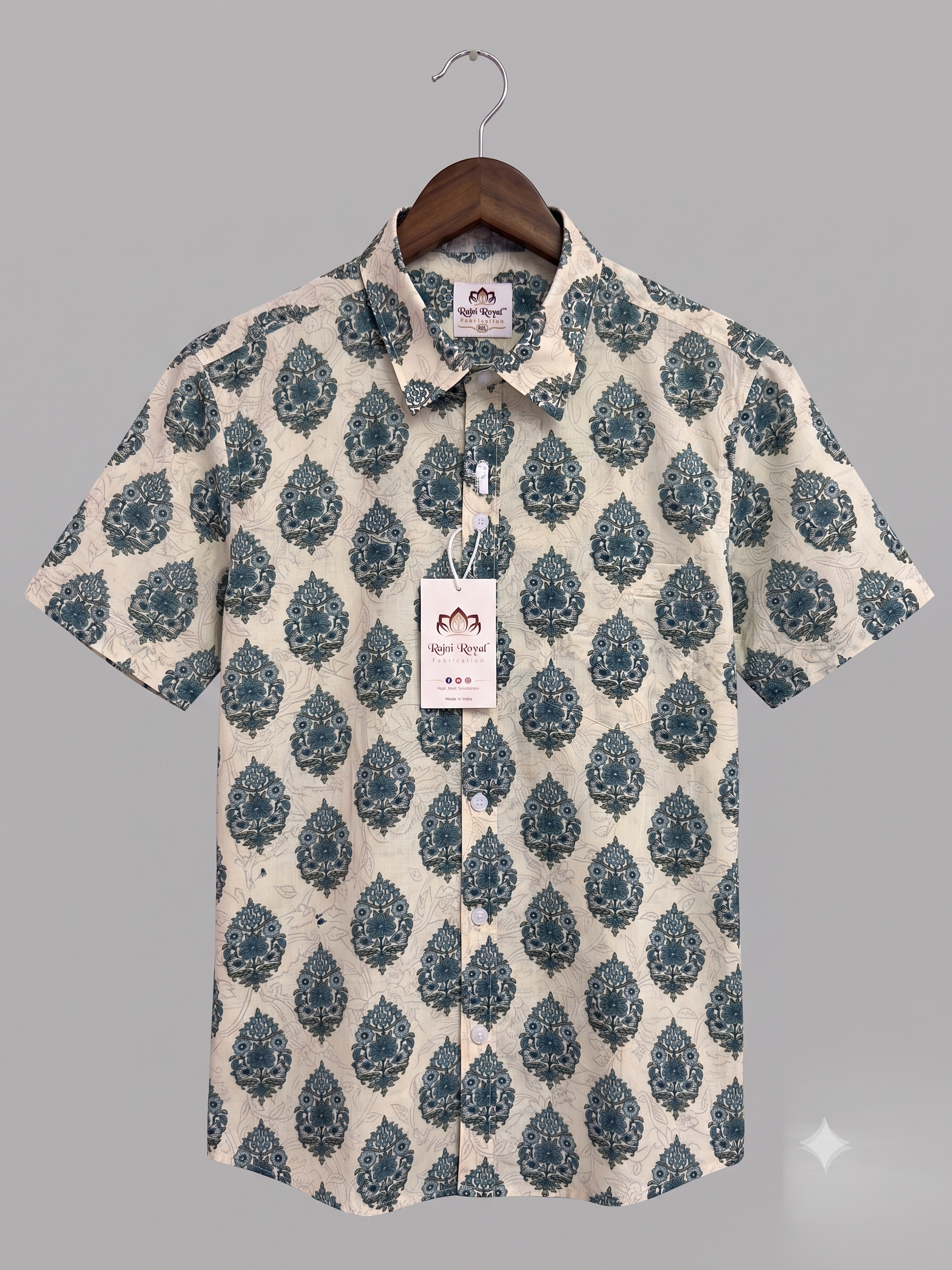 Traditional Floral Block Print