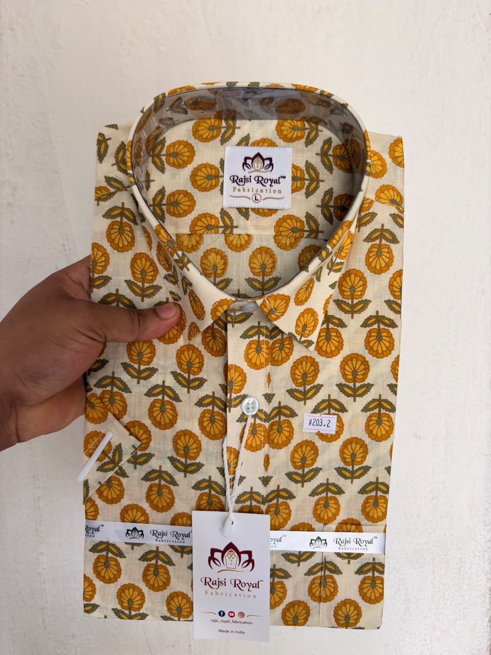 Traditional Floral Booti Print Cotton Shirt 2