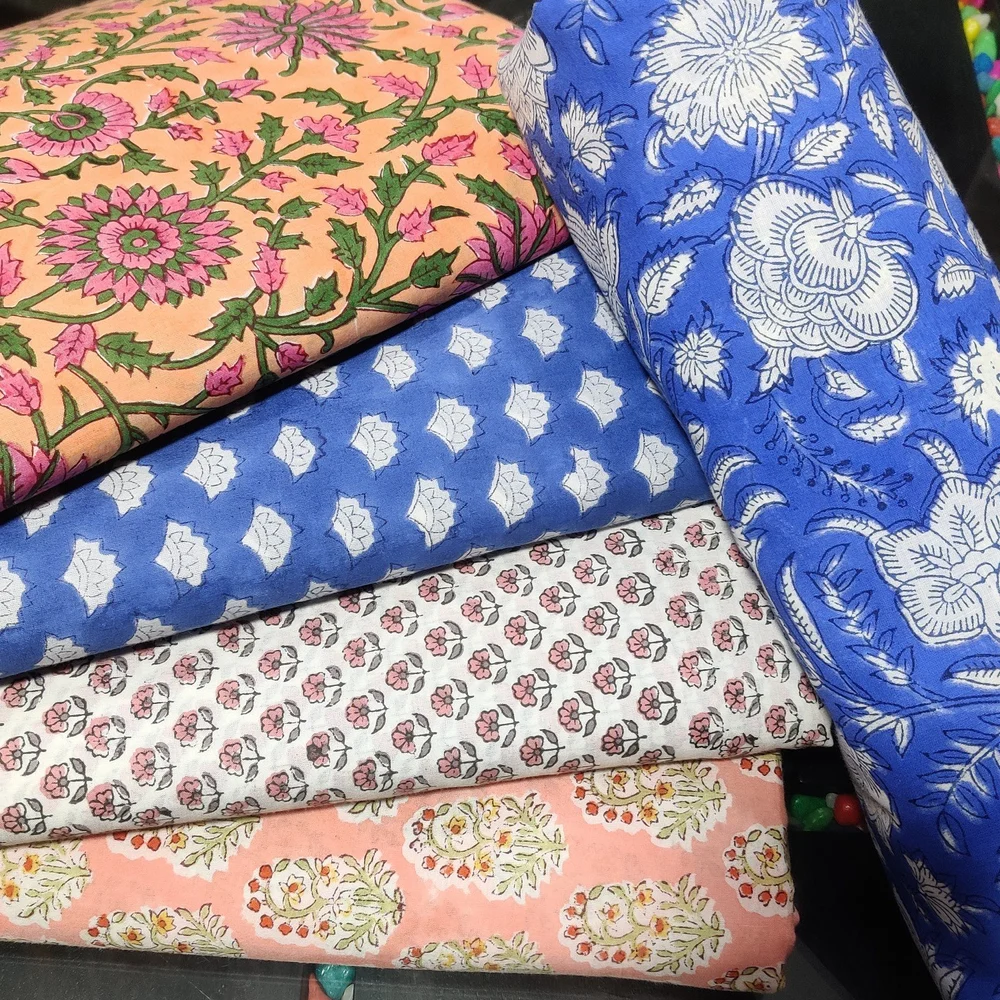Sanganeri block print