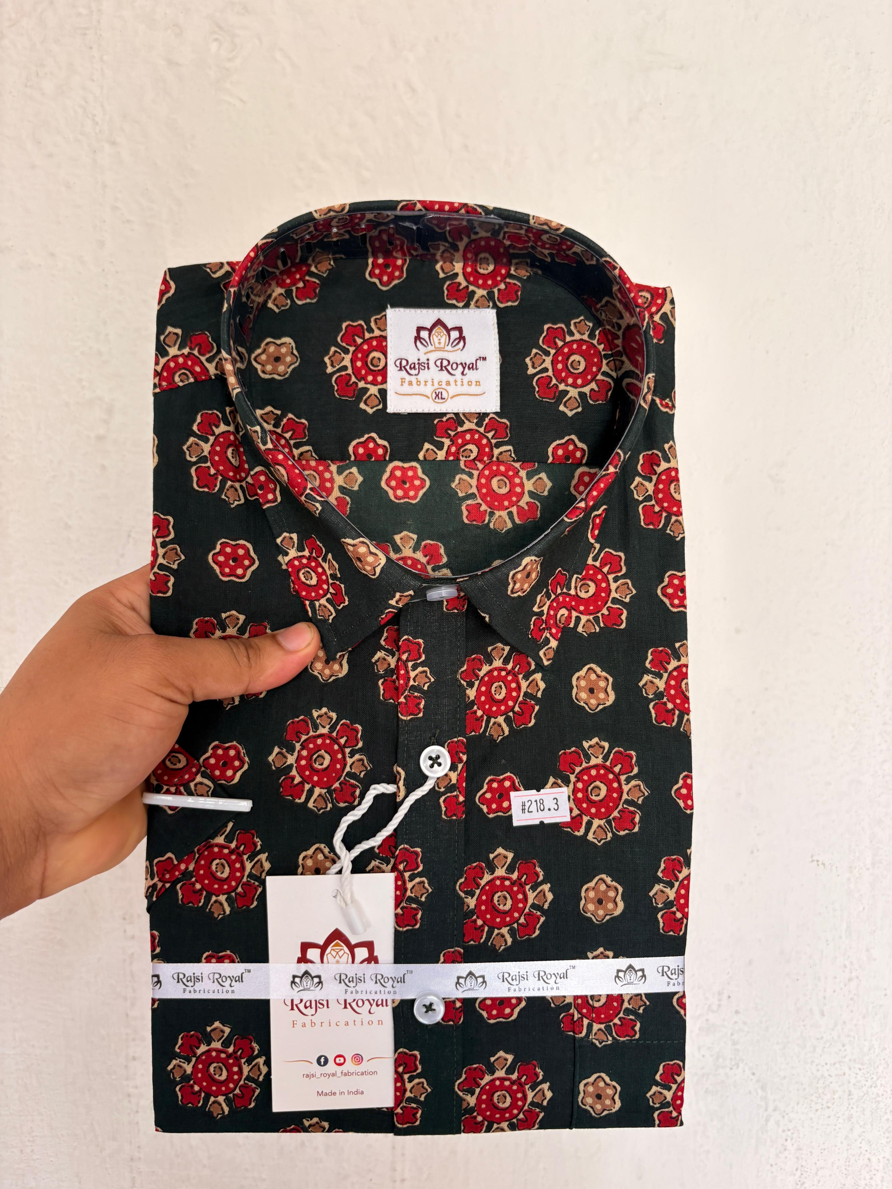 Traditional Block-Print Floral Mandala 2